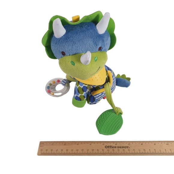 Skip Hop Bandana Buddies Dinosaur Plush Toy Child Soft Clean Infant - Picture 3 of 9